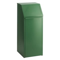 Wertstoffsammler Stahlblech, Volumen 70 l, BxHxT 408 x 1007 x 405 mm, grün.