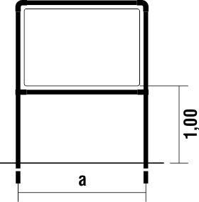 Rohrrahmen Type E3 1500x1000mm