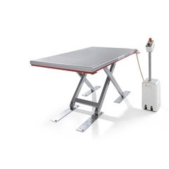 Flachform-Hubtisch, Baureihe G, Tragfähigkeit 1000 kg, Hubbereich 80 - 750 mm, L