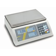 Zählwaage, hohe Auflösung, Wägebereich bis 50 kg, Ablesbarkeit 1 g, Wägeplatte 370 x 240 mm.