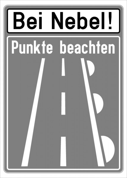 Nebelwarntafel