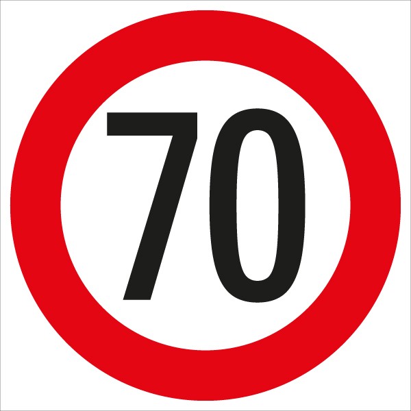 §52/10a Geschwindigkeitsbeschränkung 70 km/h