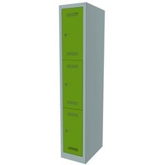 MonoBloc™ Schließfachschrank, 3 Fächer je Abteil, Breite 322 mm, 1 Abteil, 3 Fäc