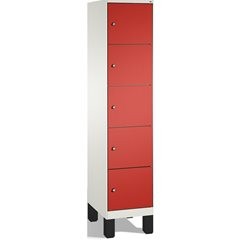 EVOLO Fächerschrank, mit Füßen, 1 Abteil, 5 Fächer, Abteilbreite 400 mm, verkehr