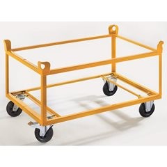 Profi-Paletten-Fahrgestell, Tragfähigkeit 350 kg, Ladehöhe 650 mm, Ladefläche 12