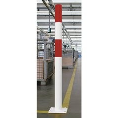 Rammschutz-Poller, Größe S, rot / weiß, zum Aufdübeln.