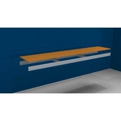 Zusatzfachebene, mit Traversen und Spanplatte, BxT 2250 (2 x 1125 mm) x 400 mm.