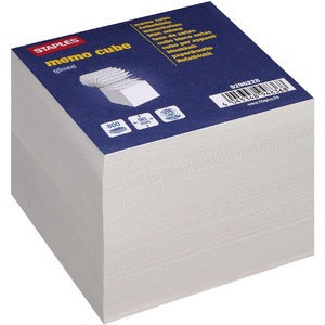 Notizwürfel, 90 x 90 mm, Recycling, grau, 800 Blatt