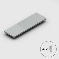 Fachboden verzinkt, Bauart mittelschwer, BxT 1300 x 400 mm.