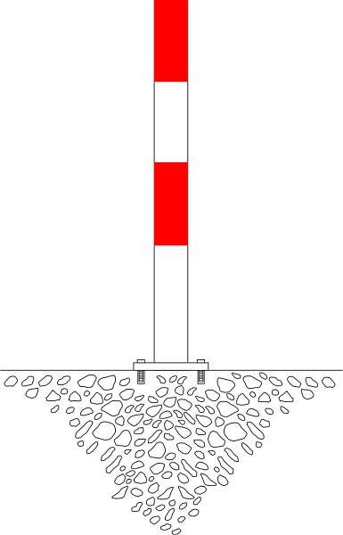 MORION Sperrpfosten Ø 60 mm a. f+l. 1