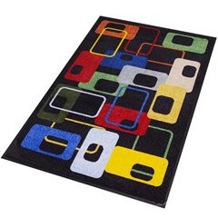 Design-Schmutzfangmatte, Modern-70s-Design, LxB 1200 x 900 mm.