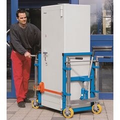 Hubtransporter, hydraulisch, VE 2 Stk, Tragfähigkeit 1800 kg, Hub 100 mm.