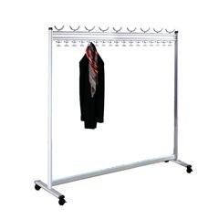 Reihengarderobenständer, HxT 1700 x 400 mm, ohne Schirmhalter, Breite 1700 mm.