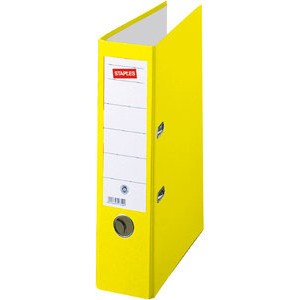 Ordner Color, PP, Einsteckrückenschild, A4, 80 mm, gelb