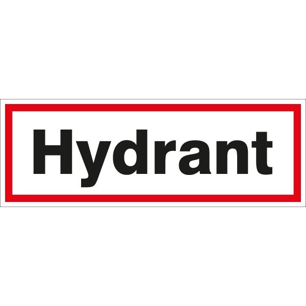 Hinweisschild Hydrant 297x105/1.5mm
