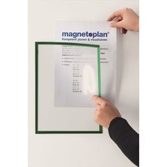 magnetofix-Sichtfenster, Format DIN A3, VE 5 Stk, Rahmen gelb.