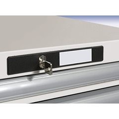 Werkbank im Baukastensystem, Höhe 1040 mm, Unterstellschrank, 6 Schubladen, resedagrün, Tischbreite