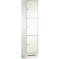 EVOLO Fächerschrank, mit Sockel, 1 Abteil, 3 Fächer, Abteilbreite 400 mm, verkeh