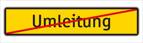 §53/16b Umleitung Ende gelb/schw.