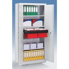 Feuerschutzschrank Certos, Höhe 1950 mm, gemäß DIN 4102, B 930 mm, lichtgrau.