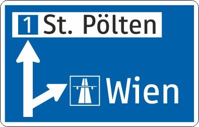 §53/14a Vorwegweiser zur Autobahn oder Autostraße | Alform Ausführung