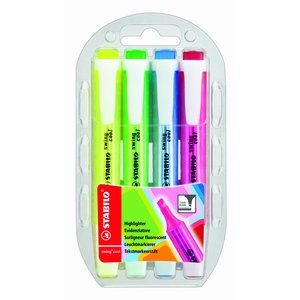 Textmarker swing® cool, Keilspitze, 1-4mm, Schreibf.: 4er sortiert
