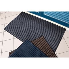 Schmutzfangmatte mit Borsten, LxB 1500 x 900 mm, braun gestreift.