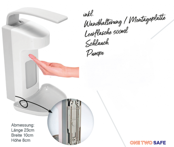 Pumpspender für Desinfektion und Seife