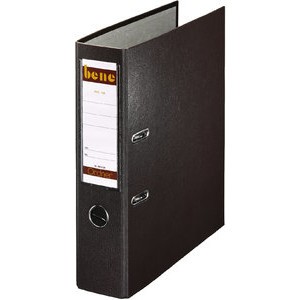 Ordner No.1, PP-kaschiert, Einsteckrückenschild, A4, 80 mm, braun