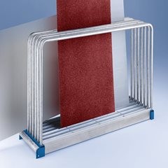 Tafelregal, verzinkt, LxBxH 2030 x 800 x 1000 mm, 9 Fächer, Fachlast 1000 kg.