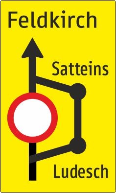 §53/16a Vorankündigung einer Umleitung | Alform Verkehrszeichen