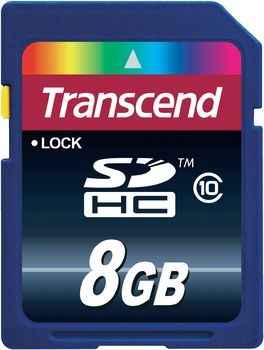 SDHC-Karte 8 GB Transcend Premium Class