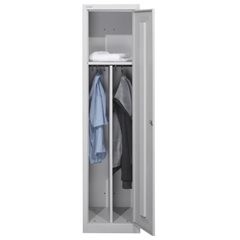 MonoBloc™ Garderobenschrank, Abteilbreite 348 mm, einstöckig, 1 Abteil, Breite 4