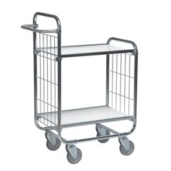 Verzinkter Etagenwagen, 2 Böden, LxBxH 945 x 470 x 1120 mm.