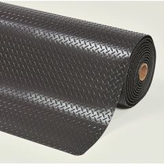 Anti-Ermüdungsmatte Cushion Trax®, pro lfd. m, PVC, schwarz, Breite 1220 mm.