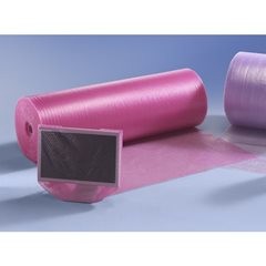 Ableitfähige, antistatische Luftpolsterfolie ESD, 3-lagig, 100 µm, 1200 mm breit, Länge 100 m, ab 5