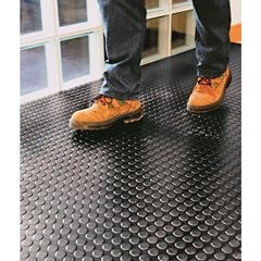 Naturkautschukmatte mit Nitrilanteil COBAdot, pro lfd. m, Breite 1200 mm, Mattenstärke 3 mm, schwarz
