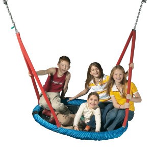 Huck Seiltechnik Schaukelsitz "Vogelnest" Aufhängehöhe 250 cm,Schwarz