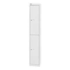 OFFICE Garderobensystem, Tiefe 305 mm, 2 Fächer mit je 1 Kleiderhaken, verkehrsw