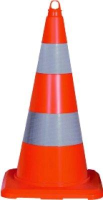 Leitkegel reflektierend 500mm PVC orange