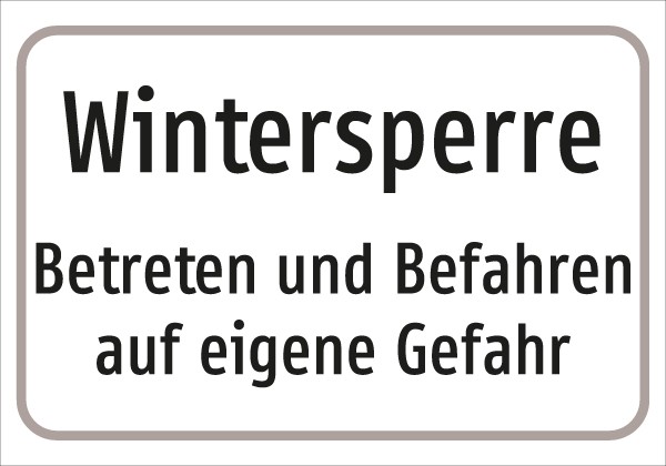 §54/5 Z.T. Text: Wintersperre .....