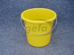 Plastikeimer rund 5l gelb
