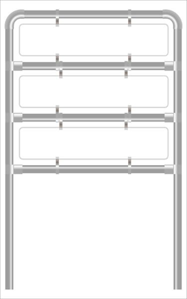 Rohrrahmen HF3. 1150x620 x3.