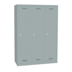 MonoBloc™ Garderobenschrank, Abteilbreite 348 mm, einstöckig, 3 Abteile, Gesamtb