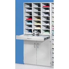 Sortierstation, HxBxT 1864 x 913 x 440 mm, 21 Fächer DIN A4, lichtgrau RAL 7035.