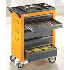 Werkzeugwagen, 6 Schubladen mit Einzelarretierung, HxBxT 930 x 630 x 410 mm, gelb.