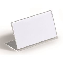 Tischnamensschild aus Acryl, L-Form, HxB 52 x 100 mm, VE 40 Stk.