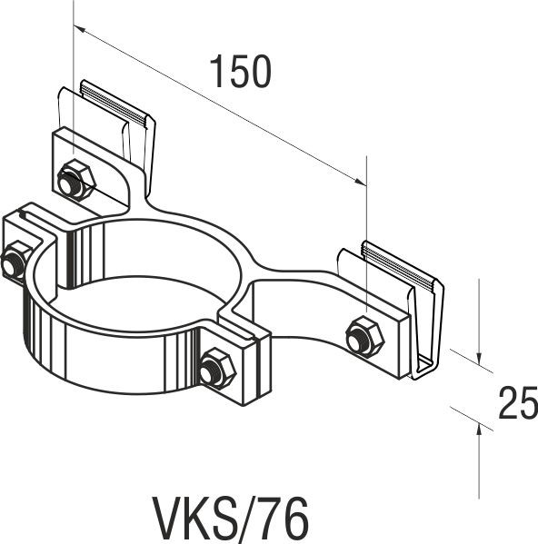 Lasche VKS/76 für Alform Schilder