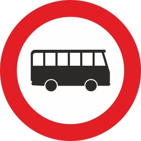 §52/7f Fahrverbot für Omnibusse | Alrond Verkehrszeichen