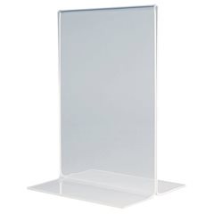 Tischaufsteller, gerade, Polystyrol, HxB 215 x 100 mm, VE 5 Stk.